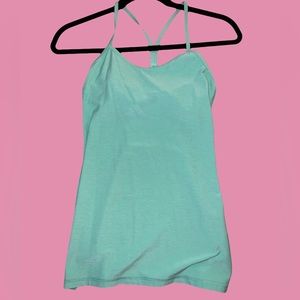 Lululemon Power Y Tank Size 4 Teal
